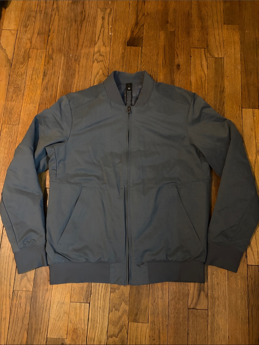 Men's Lululemon Switch Over Bomber Jacket Gray Reversible Small